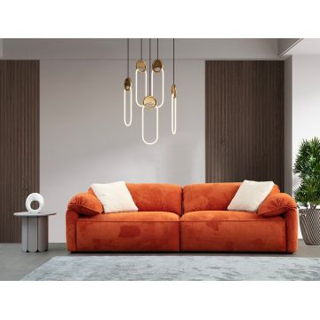 Canapea 3 locuri, Atelier del Sofa, 560ARE5269, Cadru: LEMN/PAL, Portocaliu