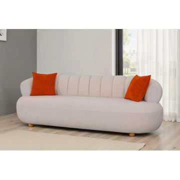 Canapea 3 locuri, Atelier del Sofa, 752EST1107, Frame: 70% HORNBEAM/30% MELAMINE COATED CHIPBOARD, Alb