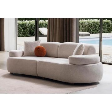 Canapea 3 locuri, Atelier del Sofa, 752EST1115, Frame: 70% HORNBEAM/30% MELAMINE COATED CHIPBOARD, Crem