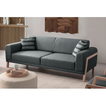 Canapea 3 locuri, Atelier del Sofa, 752EST1116, Frame: 70% HORNBEAM/30% MELAMINE COATED CHIPBOARD, Antracit