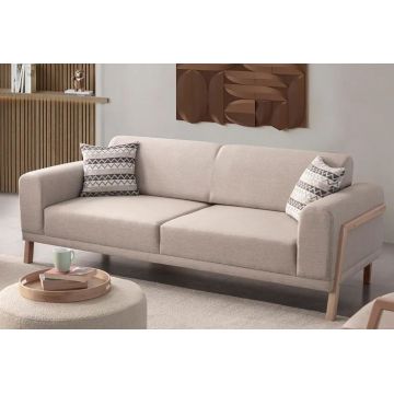 Canapea 3 locuri, Atelier del Sofa, 752EST1118, Frame: 70% HORNBEAM/30% MELAMINE COATED CHIPBOARD, Crem