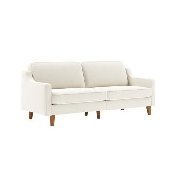 Canapea 3 locuri, Atelier del Sofa, 918CMF1150, Otel, Spumă de lapte / Nucă