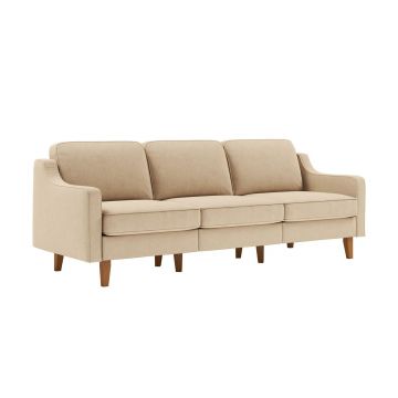 Canapea 3 locuri, Atelier del Sofa, 918CMF1167, Otel, Nisip / Nuc