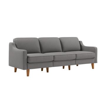 Canapea 3 locuri, Atelier del Sofa, 918CMF1177, Otel, Obsidian / Nuc