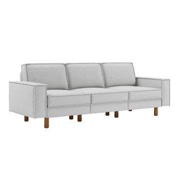 Canapea 3 locuri, Atelier del Sofa, 918CMF1256, Otel, Pietriș / Nuc