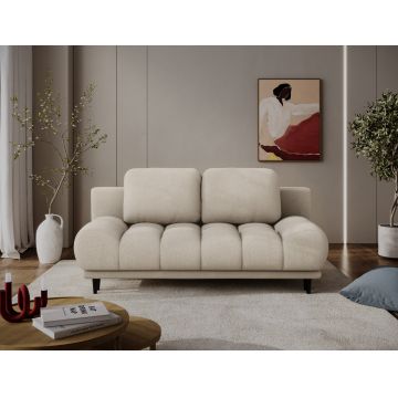 Canapea extensibila 2 locuri ELTAP, Guavio, 210x77x97 cm, lemn/poliester, bej