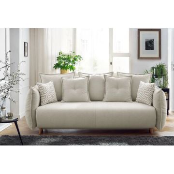 Canapea extensibila 3 locuri, Atelier del Sofa, 752EST1111, Frame: 70% HORNBEAM/30% MELAMINE COATED CHIPBOARD, Crem