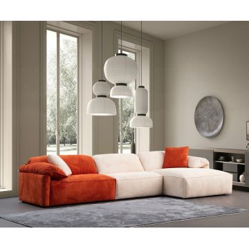 Coltar, Atelier del Sofa, 560ARE5267, Cadru: LEMN/PAL, Cremă / Portocală