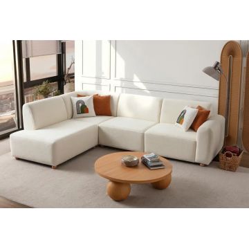 Coltar, Atelier del Sofa, 752EST1332, Frame: 70% HORNBEAM/30% MELAMINE COATED CHIPBOARD, Alb
