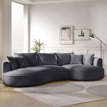 Coltar, Atelier del Sofa, 752EST1346, Frame: 70% HORNBEAM/30% MELAMINE COATED CHIPBOARD, Gri inchis