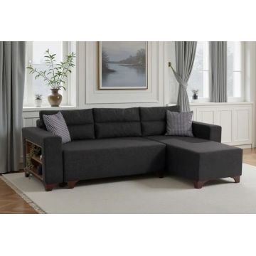Coltar, Atelier del Sofa, 752EST1368, Frame: 70% HORNBEAM/30% MELAMINE COATED CHIPBOARD, Antracit
