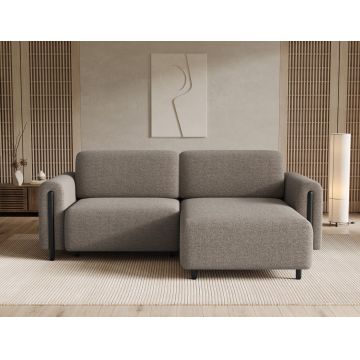 Coltar extensibil dreapta 3 locuri ELTAP, RT-BL-20ROY, Acossta, 244x154x95 cm, lemn/poliester, maro/negru