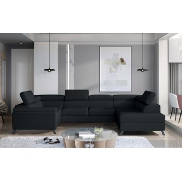 Coltar extensibil dreapta 4 locuri ELTAP, Esc-35, Escada, 336x200x92 cm, lemn/poliester, gri antracit