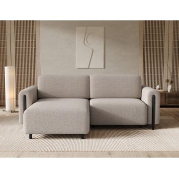 Coltar extensibil stanga 3 locuri ELTAP, LT-BL-18ROY, Acossta, 244x154x95 cm, lemn/poliester, bej/negru