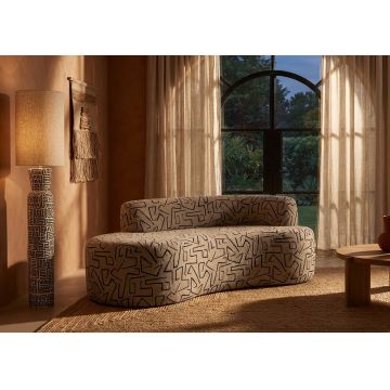 Canapea 2 locuri, Mauro Ferretti, Nairobi, 176x91.5x69 cm, poliester, multicolor