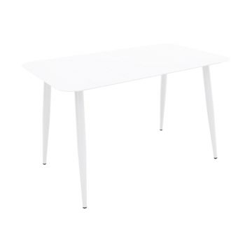 Masa de gradina, Vista, Alb, 120x70x72 cm