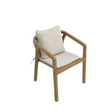 Scaun de gradina, Malibu II, Natural, 58x63x74 cm