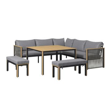 Set Dining Lounge 6 piese 230/230 cm