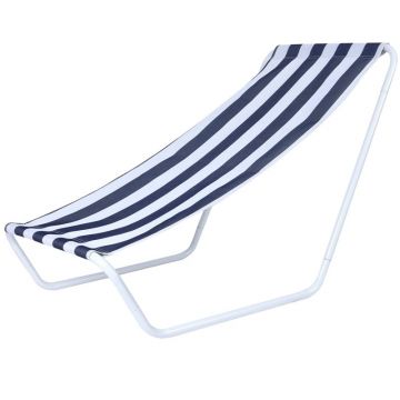 Sezlong pliabil, forma scaun, husa depozitare, cadru otel, 46 x 59 x 98 cm