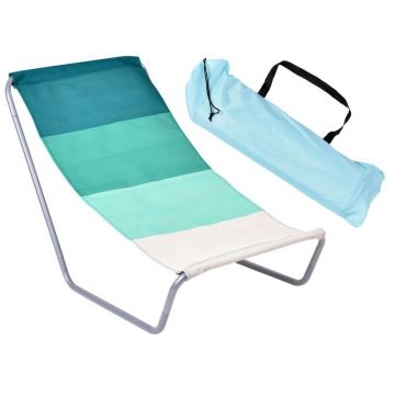 Sezlong pliabil, forma scaun pliant, cadru otel, 97x60x45 cm, husa inclusa