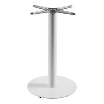 Stalp picior suport blat masa, Jefry, Alb, 48x48x73 cm