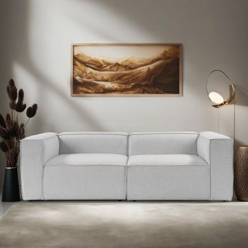 Canapea 2 locuri, Atelier del Sofa, 560ARE2207, Gri deschis