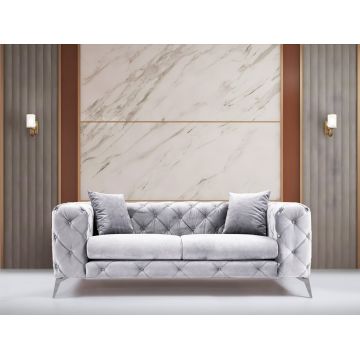 Canapea 2 locuri, Atelier del Sofa, 569HLN1104, Gri deschis