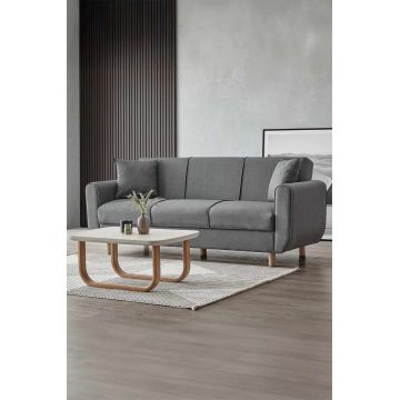 Canapea extensibila 3 locuri, Atelier del Sofa, 218NVD1106, Gri inchis
