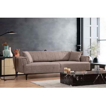 Canapea extensibila 3 locuri, Atelier del Sofa, 560ARE2242, Maro deschis