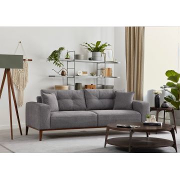 Canapea extensibila 3 locuri, Atelier del Sofa, 560ARE2362, Gri deschis