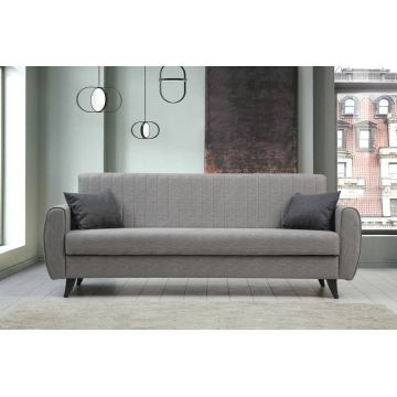 Canapea extensibila 3 locuri, Atelier del Sofa, 730MST1201, Gri deschis