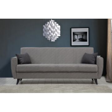 Canapea extensibila 3 locuri, Atelier del Sofa, 730MST1209, Gri deschis