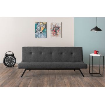 Canapea extensibila 3 locuri, Atelier del Sofa, 859FTN2817, Gri inchis