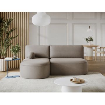 Coltar extensibil stanga 3 locuri ELTAP, LT-18SO, Livosa, 220x144x93 cm, lemn/poliester, bej inchis