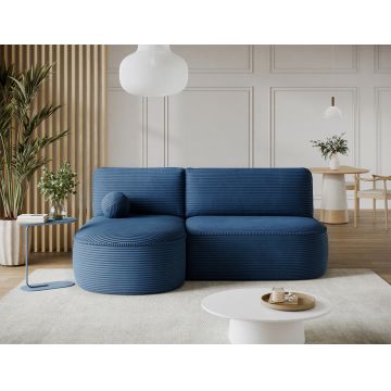 Coltar extensibil stanga 3 locuri ELTAP, LT-40JAR, Livosa, 220x144x93 cm, lemn/poliester, albastru inchis