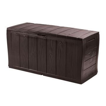 Cutie de depozitare pentru grădină maro închis din plastic Sherwood – Keter