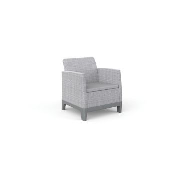 Fotolii de grădină gri-deschis 2 buc. din plastic Scandi Forma – Keter