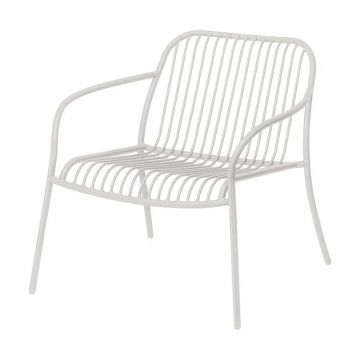 Fotoliu de grădină gri deschis din metal Yua Wire – Blomus