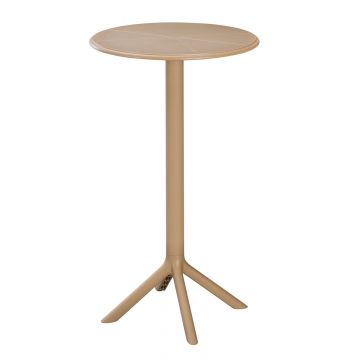 Masa de bar GRANADA   Φ61 x H107 CM - Beige