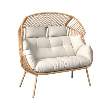 Pat De Exterior Stil Scoică 146/136/83 cm