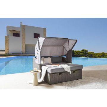 Pat De Exterior Stil Scoică 146/74/144 cm