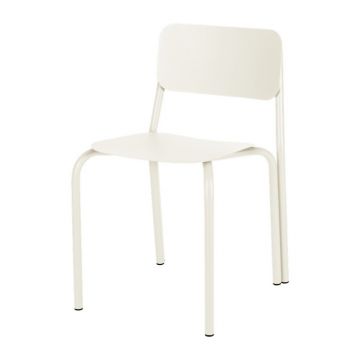 Scaun de grădină bej din metal Kei – noo.ma