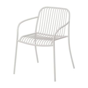 Scaun de grădină gri deschis din metal Yua Wire – Blomus