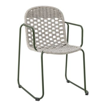 Scaun de grădină gri din metal Calana – Bloomingville