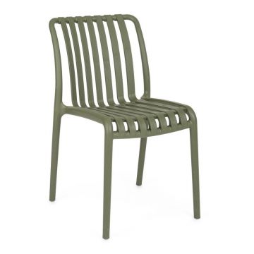 Scaun de grădină verde din plastic Billie – Bizzotto