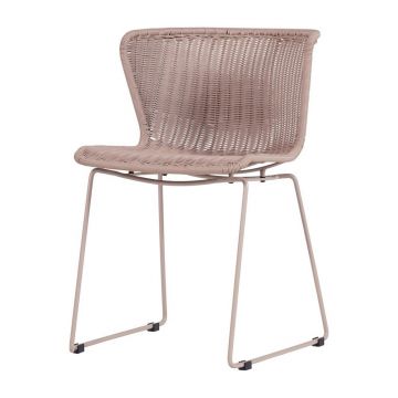 Scaune de grădină bej 2 buc. din ratan artificial Wings – WOOOD