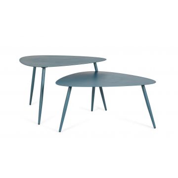 Set masute de cafea YVONNE SHAPE - Albastru