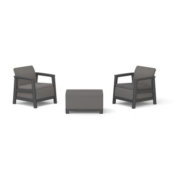 Set mobilier de grădină gri pentru 2 persoane Scandi Linea – Keter