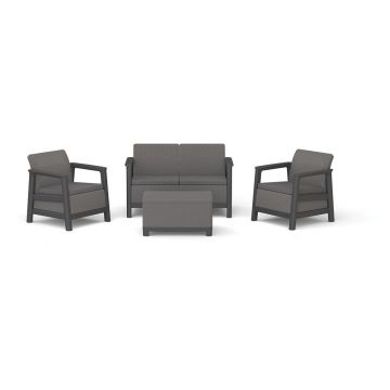 Set mobilier de grădină gri pentru 4 persoane Scandi Linea – Keter