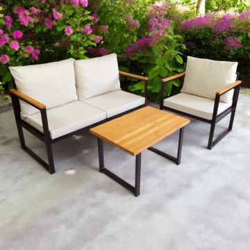 Set mobilier de gradina, Hanah Home, CPT5549-130, Bej